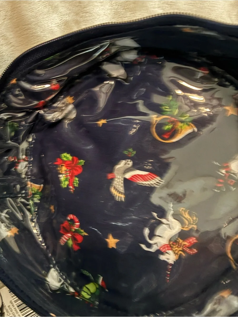 NEW! Vera Bradley Whimsy Zippered Cosmetic Bag/Case in Snow Globe Motifs